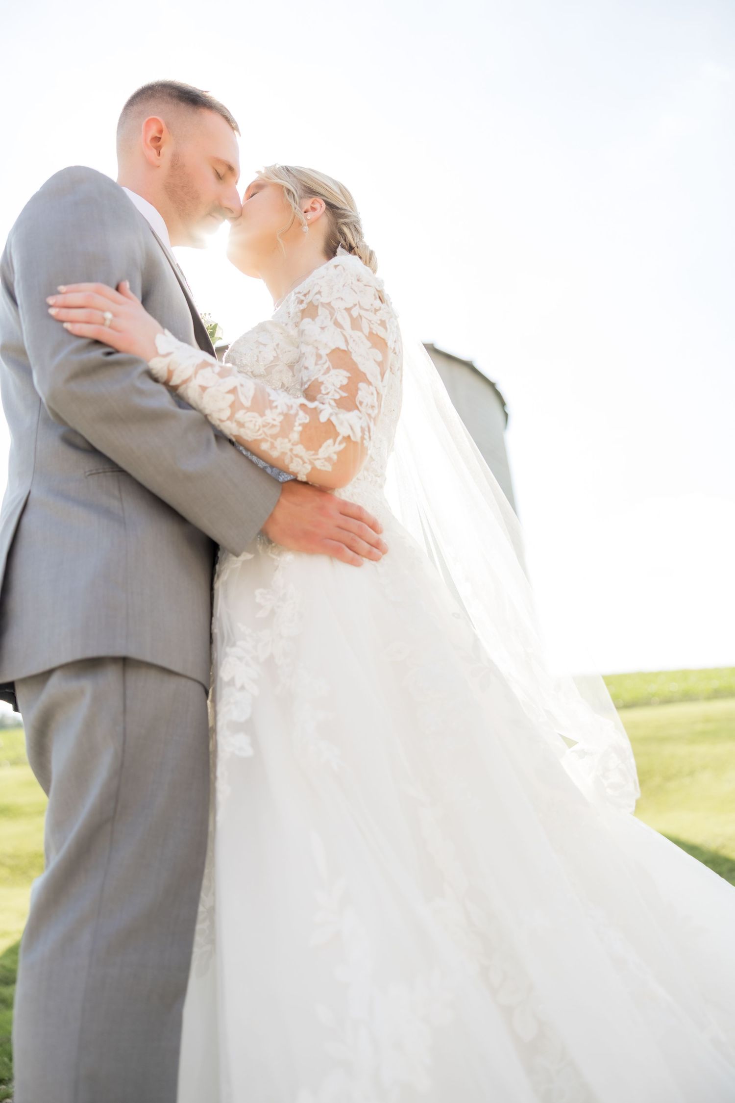 a wedding day photo in northern Cambria pa at Joiner Farms by Edward Jacob Photography