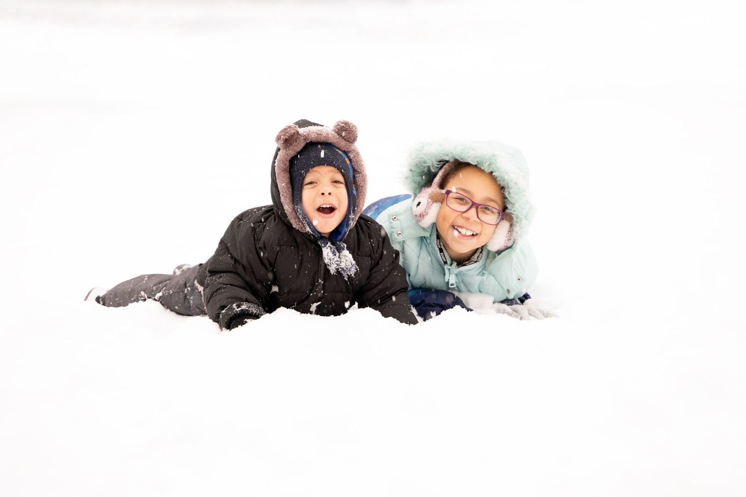 Winter outdoor kids photoshoot, Lanham, Maryland