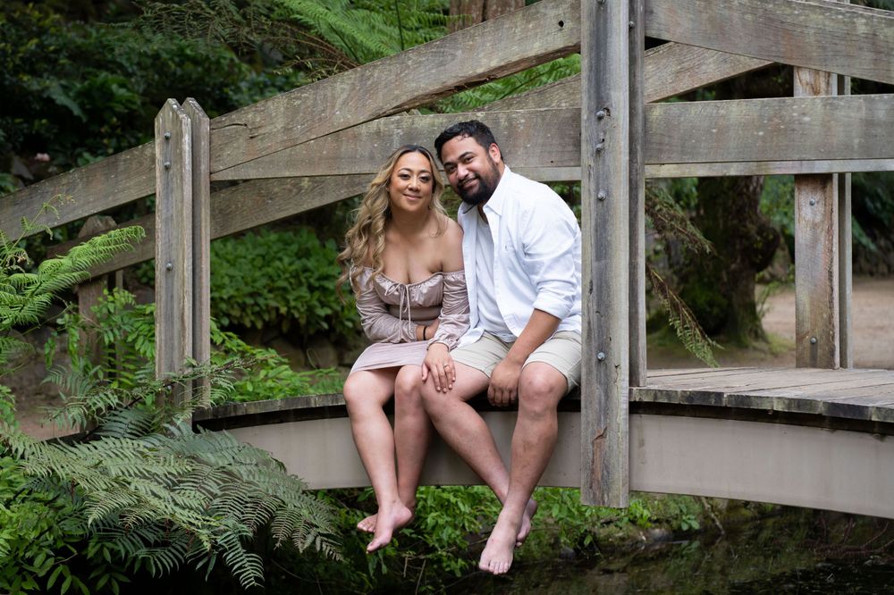 Engaged couple for pre wedding photoshoot
