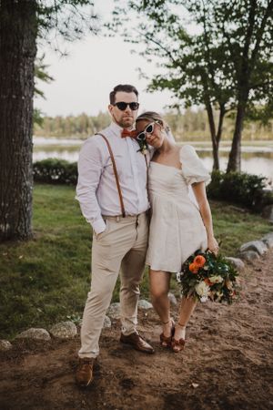 Elopement on the lake near Middleton, Nova Scotia, Halifax Elopement Photographer