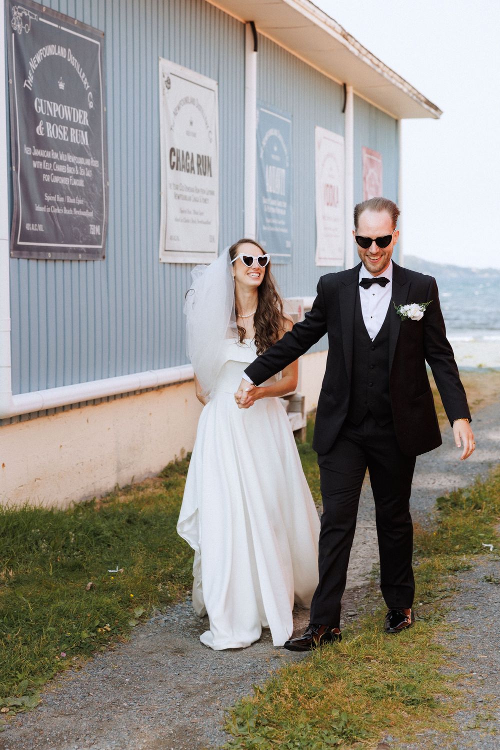 Wedding celebration at The Newfoundland Distillery in Clarke's Beach, Captured by Newfoundland Wedding Photographer, Kaitlyn Yvette