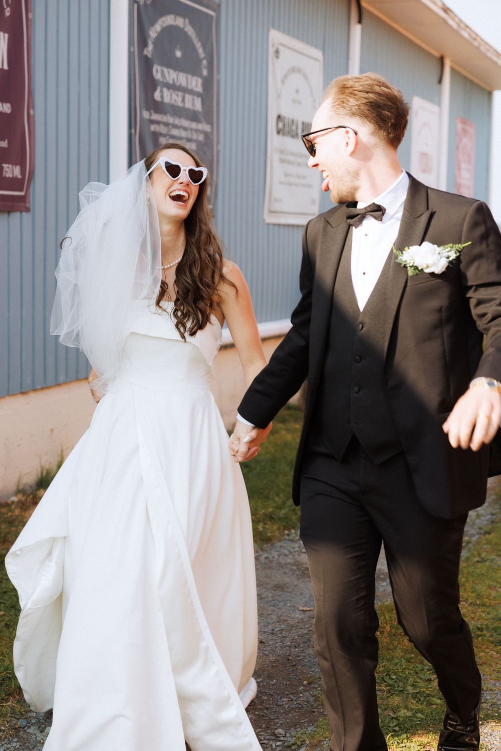 Wedding celebration at The Newfoundland Distillery in Clarke's Beach, Captured by Newfoundland Wedding Photographer, Kaitlyn Yvette