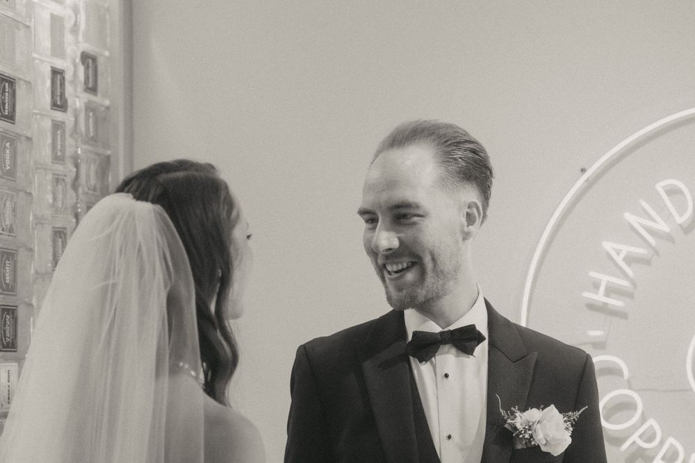 Wedding celebration at The Newfoundland Distillery in Clarke's Beach, Captured by Newfoundland Wedding Photographer, Kaitlyn Yvette