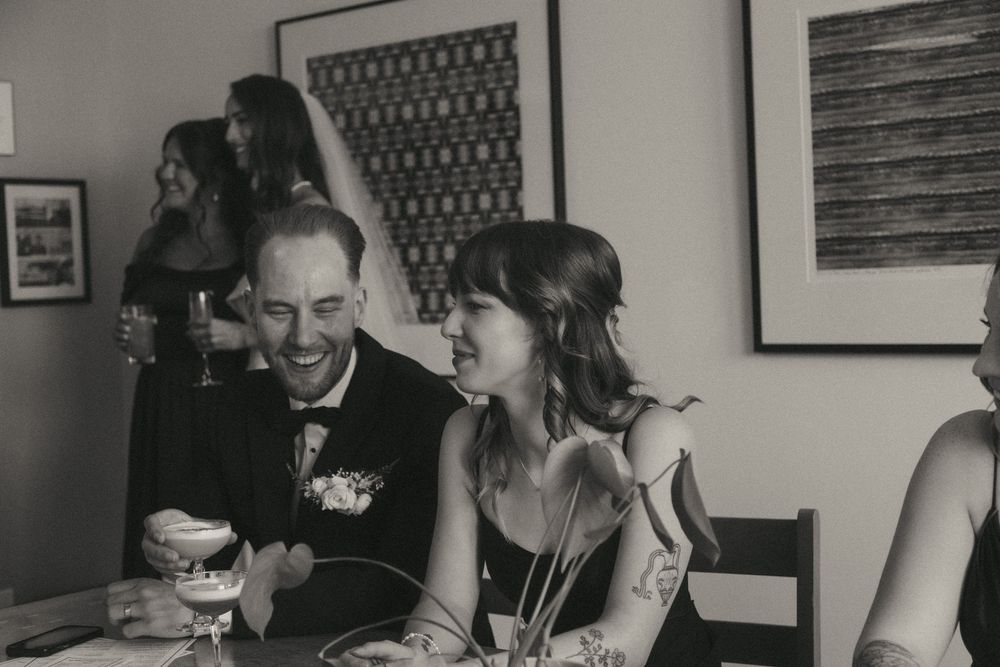 Wedding celebration at The Newfoundland Distillery in Clarke's Beach, Captured by Newfoundland Wedding Photographer, Kaitlyn Yvette