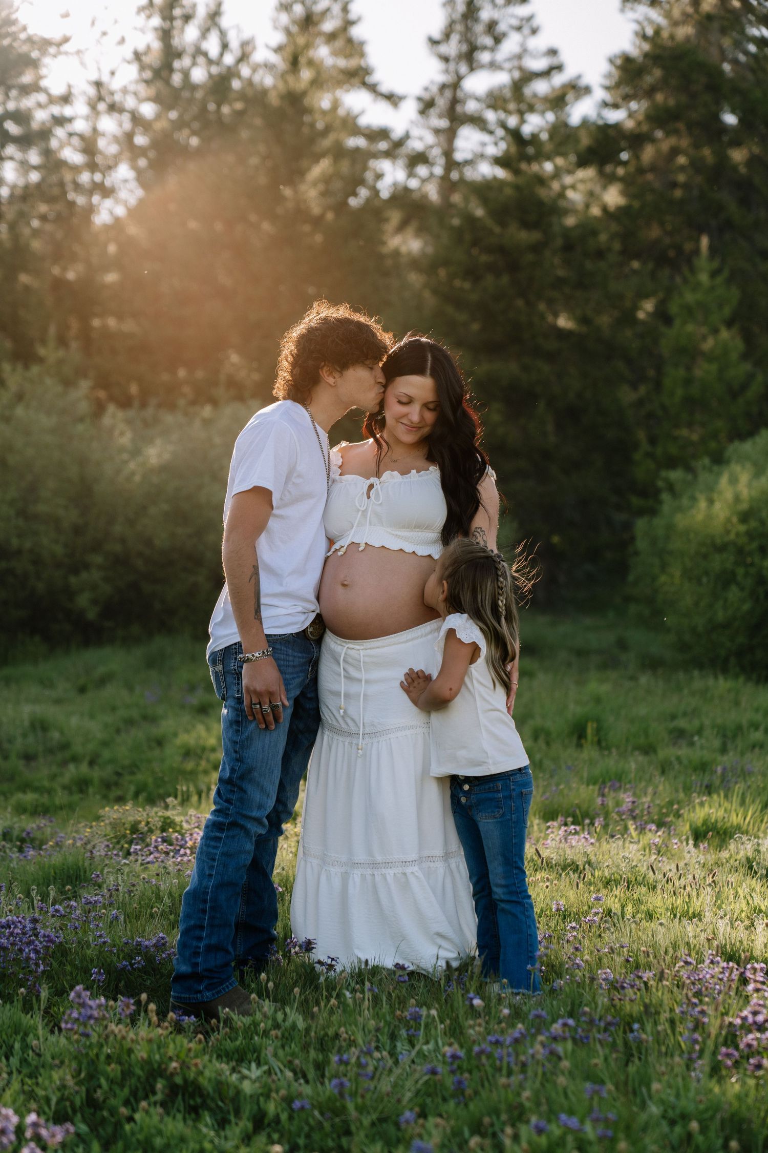 Maternity photos captured at Andelin Family Farms in Sparks, Nevada