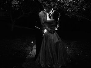 A romantic black and white photo of wedding couple dimly lit garden setting.

Indiana Weddings
Illinois Weddings
Michigan Weddings
Weddings