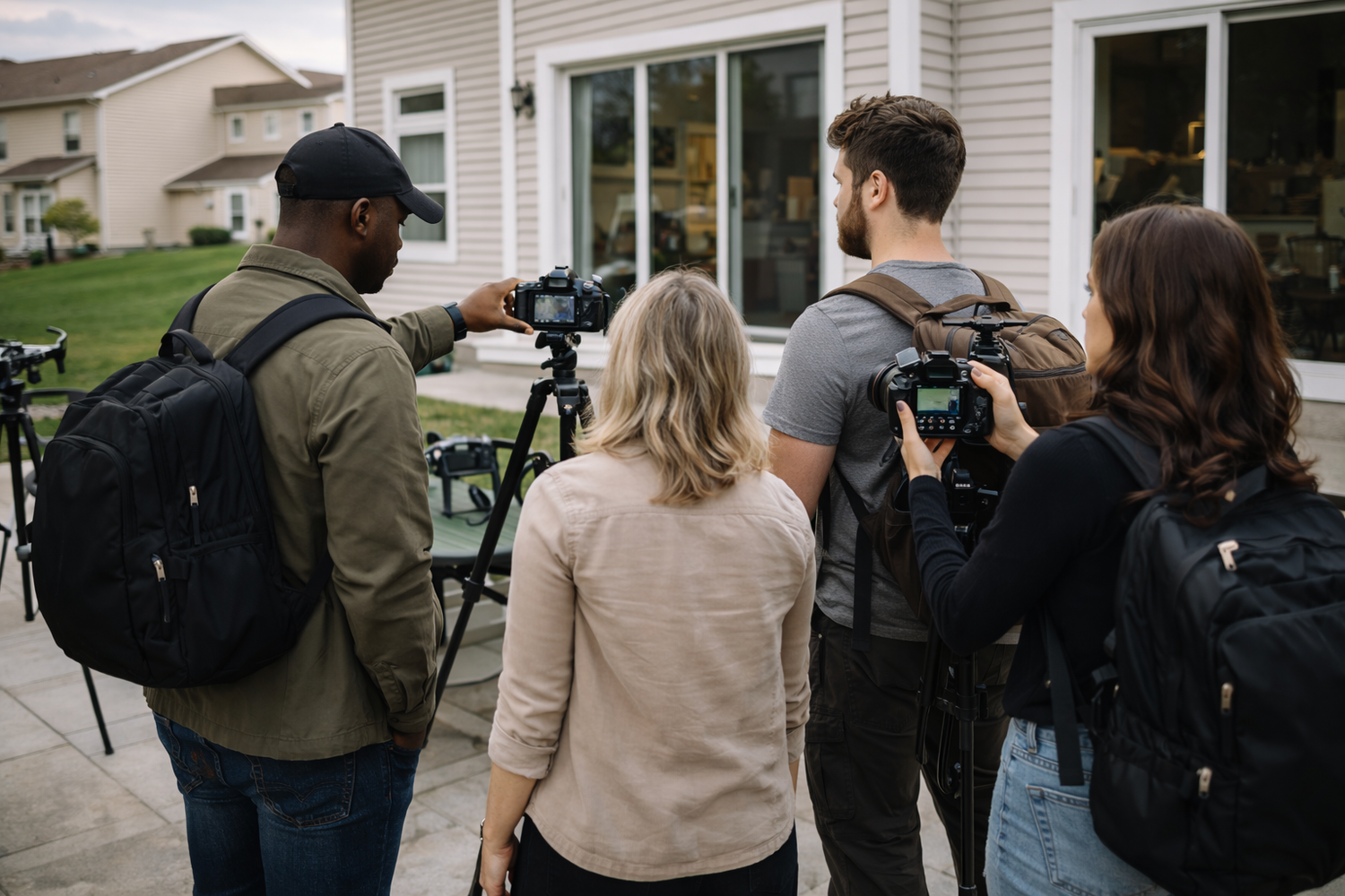 Team of professional photographers