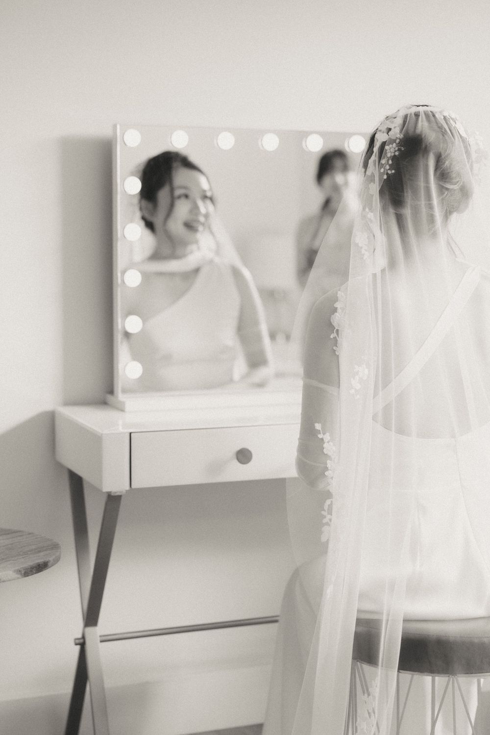 Bride getting ready in Portugal Cove captured by Newfoundland documentary style wedding photographer Kaitlyn Yvette