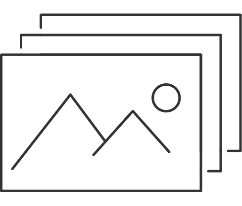 Placeholder image icon showing stacked photos with mountain landscape and circle sun outline in gray.
