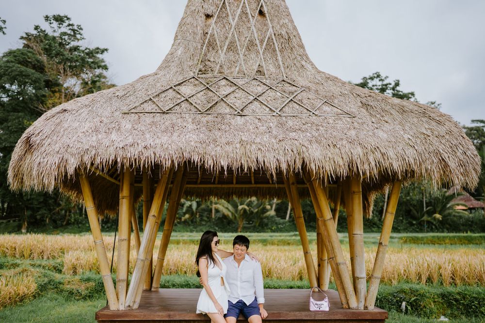 Romantic couple photoshoot in Bali at Capella Ubud