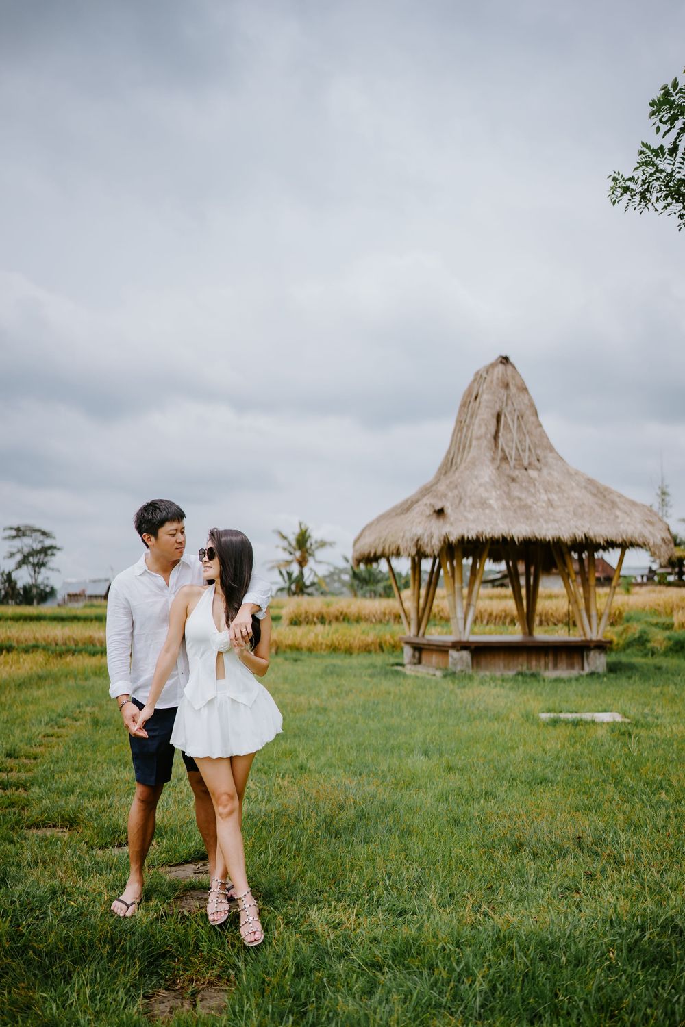 Romantic couple photoshoot in Bali at Capella Ubud