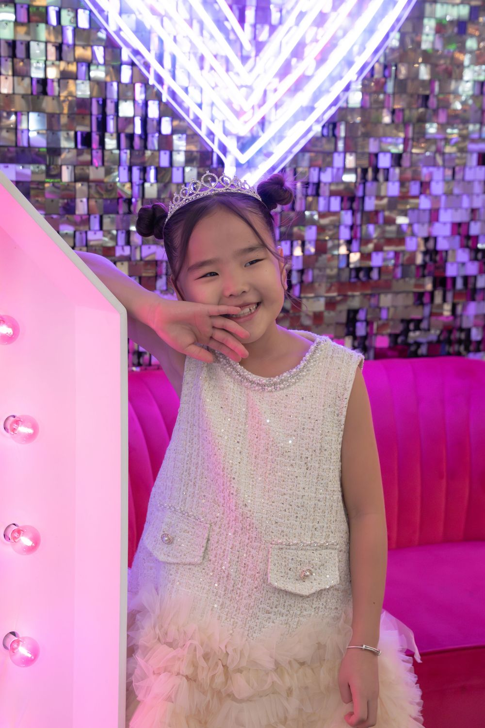 Indoor birthday little girl's photoshoot in Naperville, IL