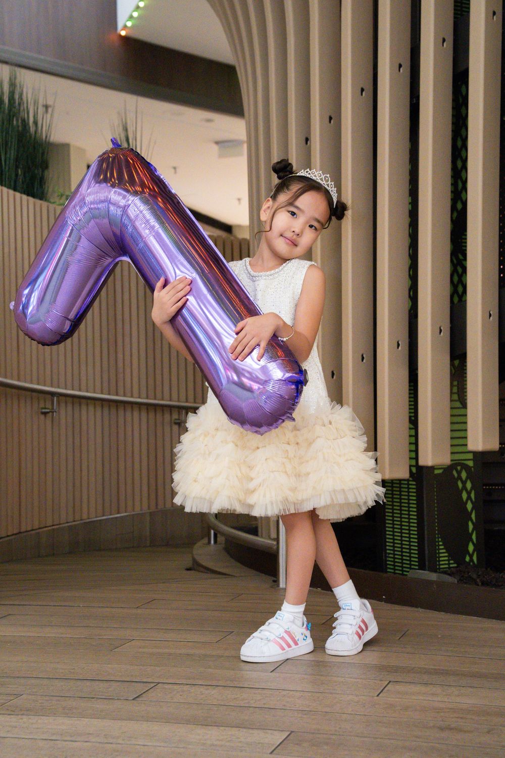 Indoor birthday little girl's photoshoot in Naperville, IL