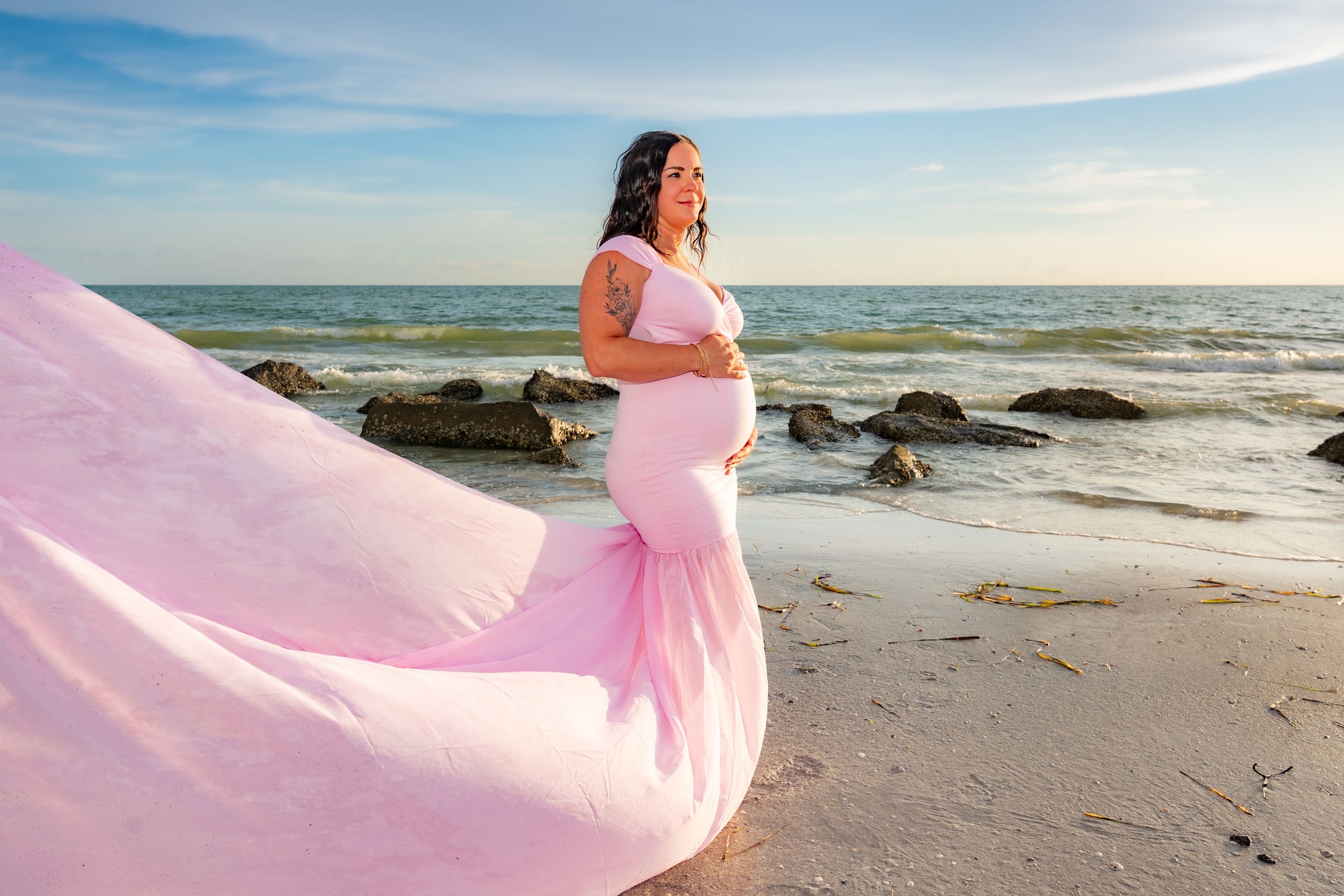 St Pete Beach-Redington Shores-Maternity-sunset photo session with BE Jazy Photography-St Pete Beach Photographer