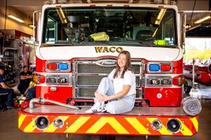 Senior Photographer Waco Texas Waco Fire Station 1
