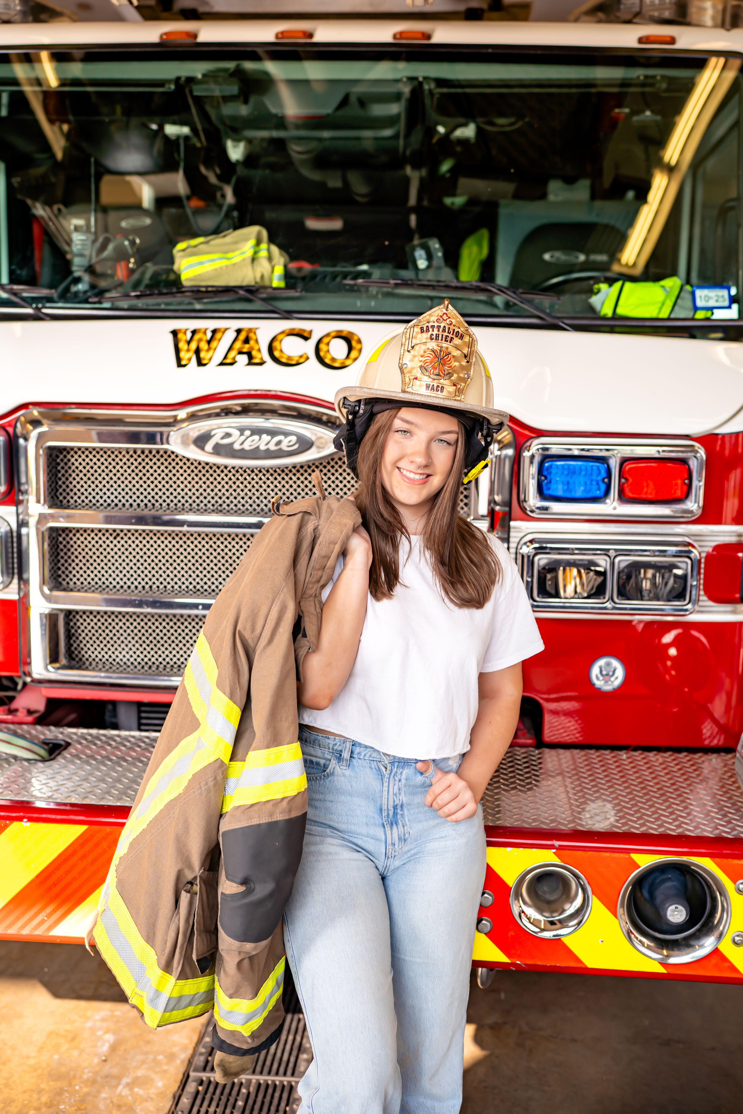 Senior Photographer Waco Texas Waco Fire Station 1