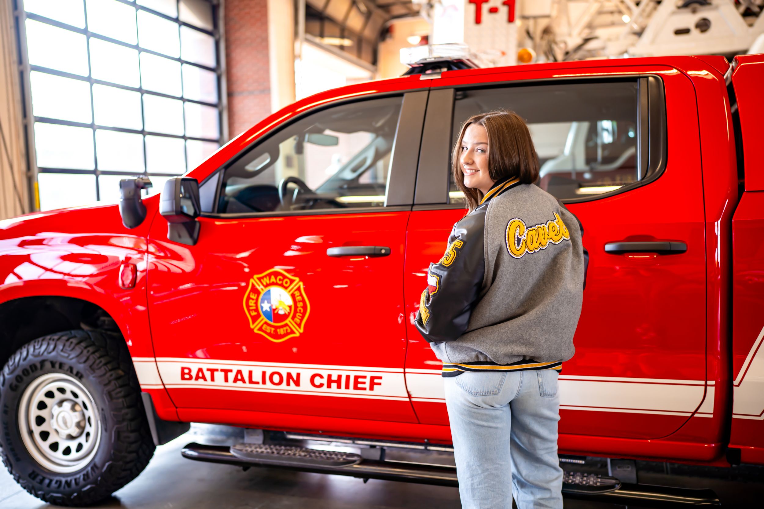 Senior Photographer Waco Texas Waco Fire Station 1