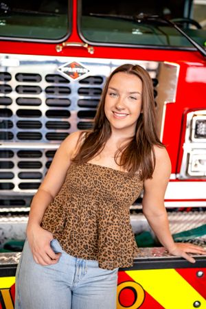 Senior Photographer Waco Texas Waco Fire Station 1