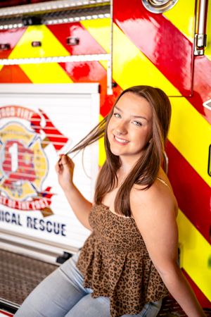 Senior Photographer Waco Texas Waco Fire Station 1