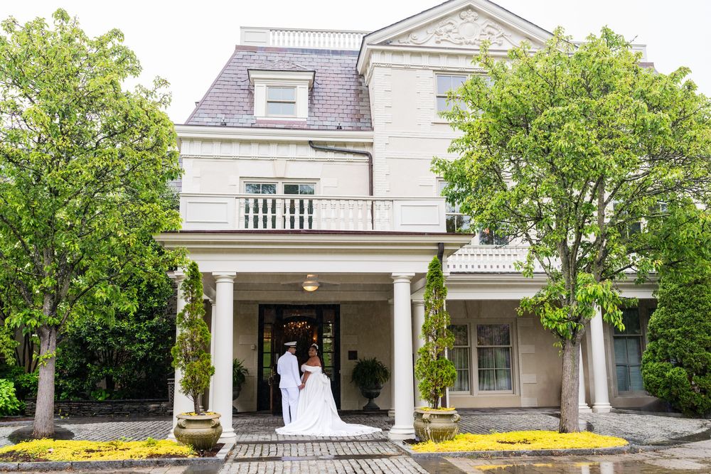 South County photographer Ocean front summer wedding The Chanler at Cliff Walk in Newport Rhode Island, wedding portraits