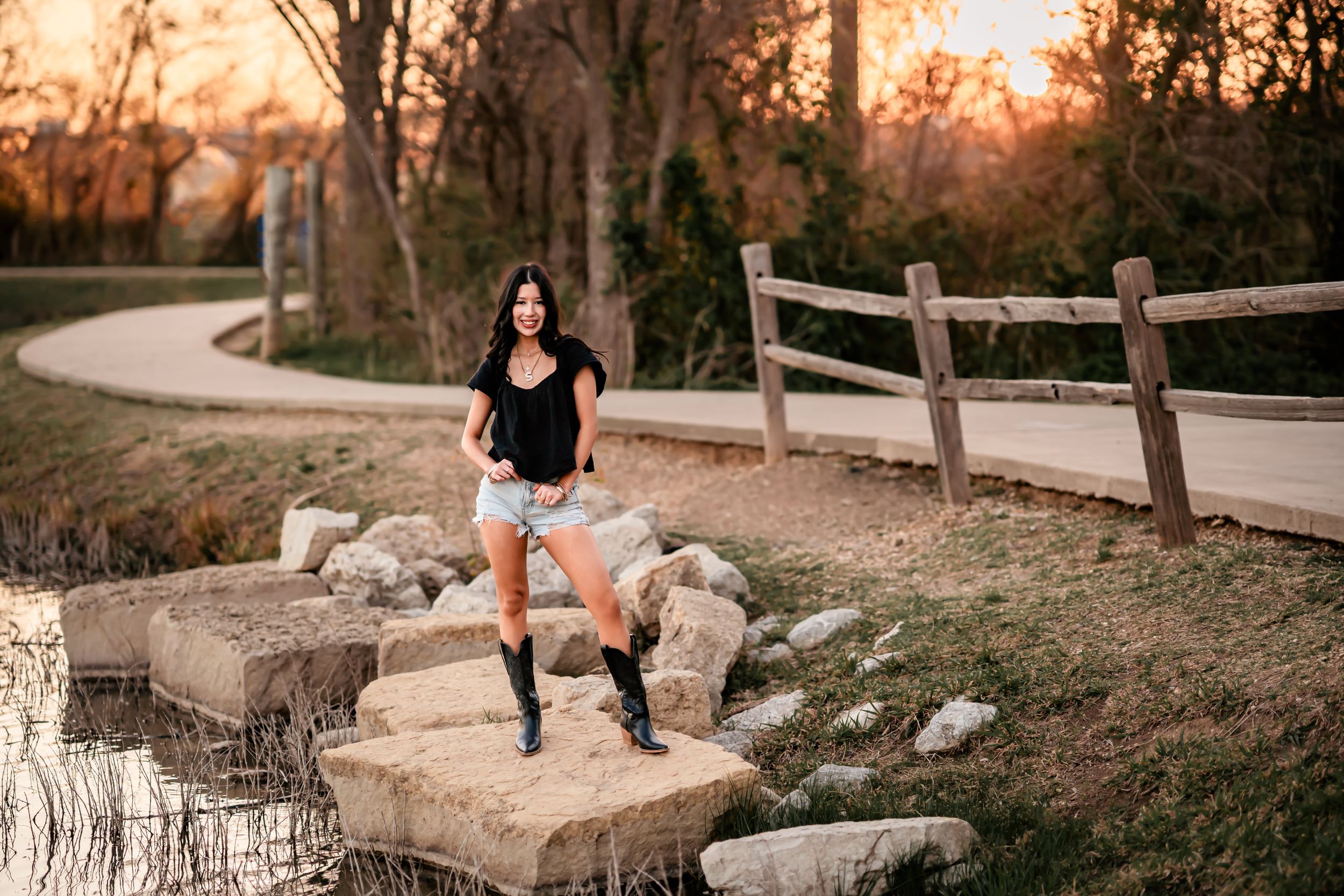 Senior Photography Bailey Park in Burleson, Texas