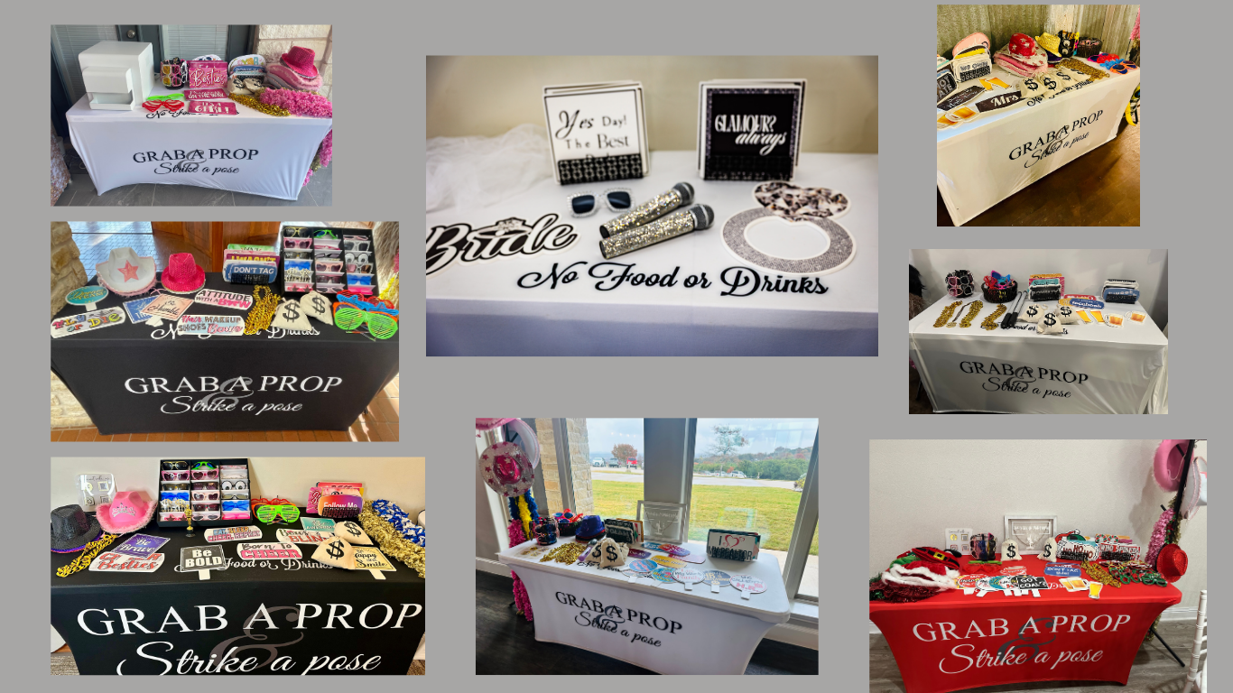 Prop Table
Props
Quality Props
Photo Booth Rental