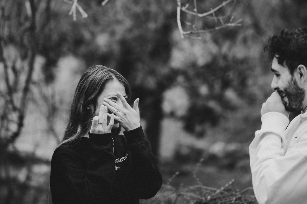 Fotografía de parejas Parque del Oeste Madrid