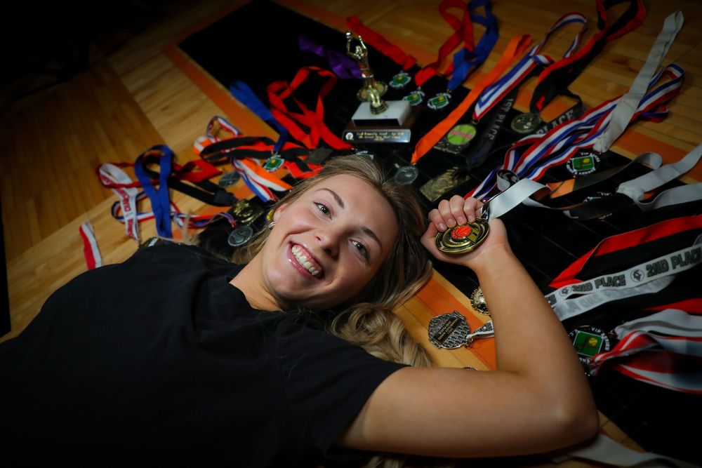 senior girl photo medals