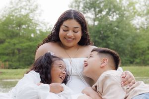 Mommy and me session. Us moms love to snuggle our kiddos.