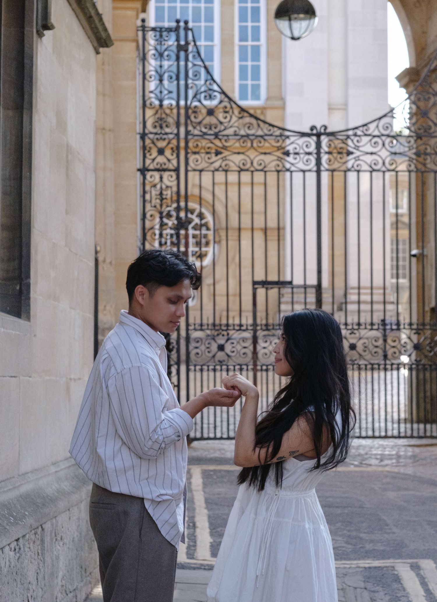 Wedding proposal at the Bodleian Library in Oxford