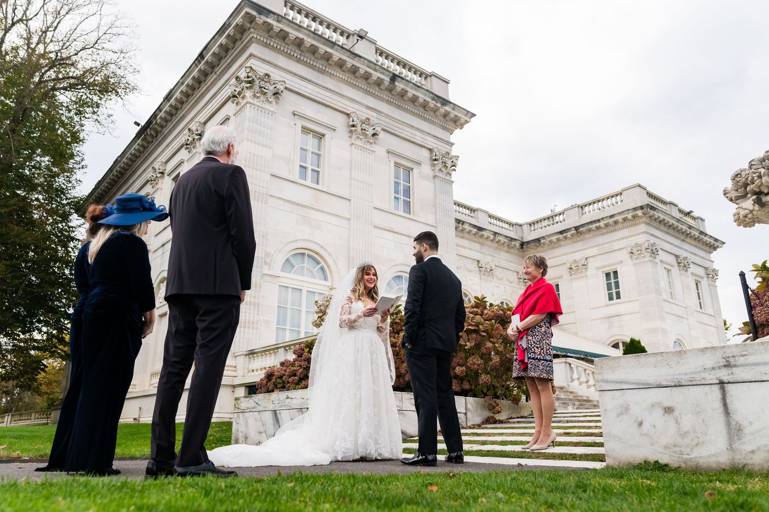 Wedding photography at Rosecliff Mansion Newport Rhode Island.