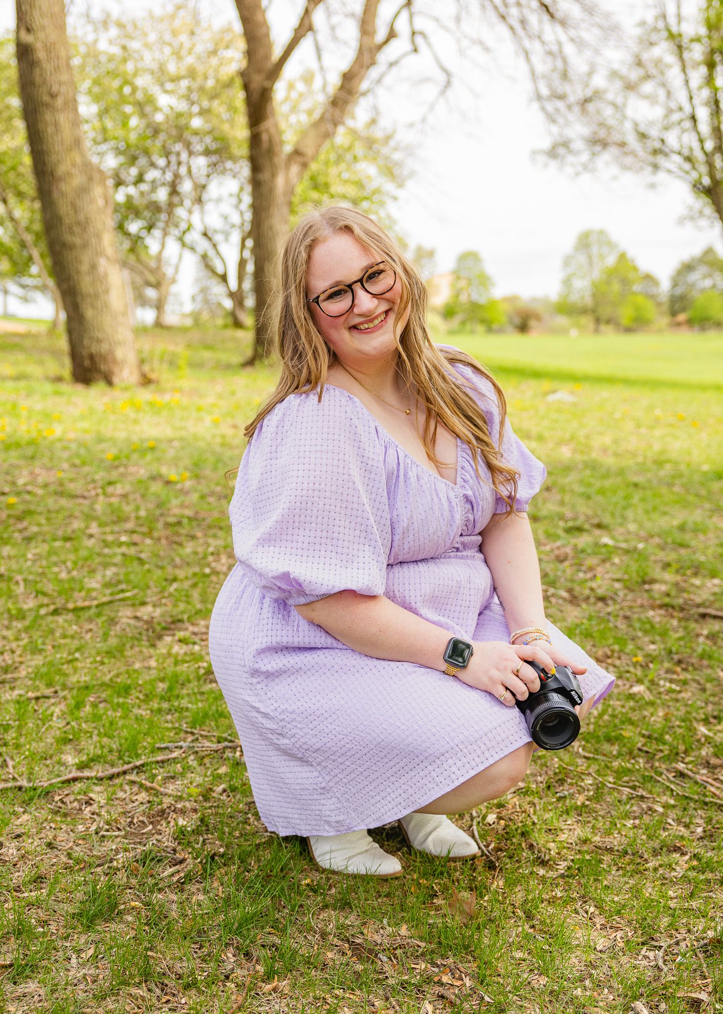 branding session of local photographer in a field 2025