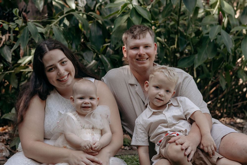 A family at the Hervey Bay Botanical Gardens