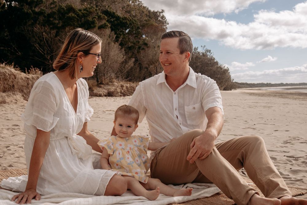 Natural family photography documenting everyday love in a beautiful Fraser Coast setting