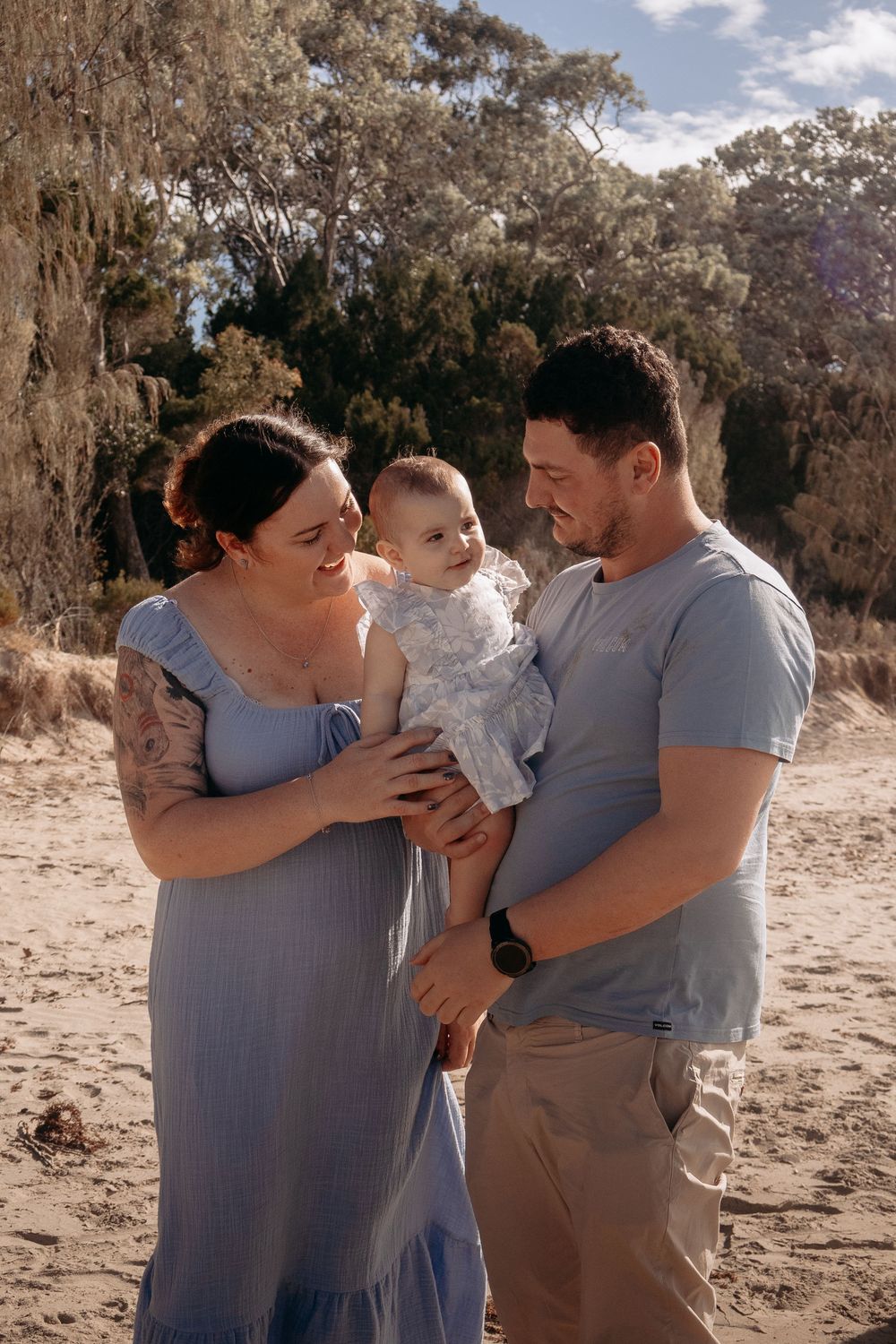 Natural family photography documenting everyday love in a beautiful Fraser Coast setting