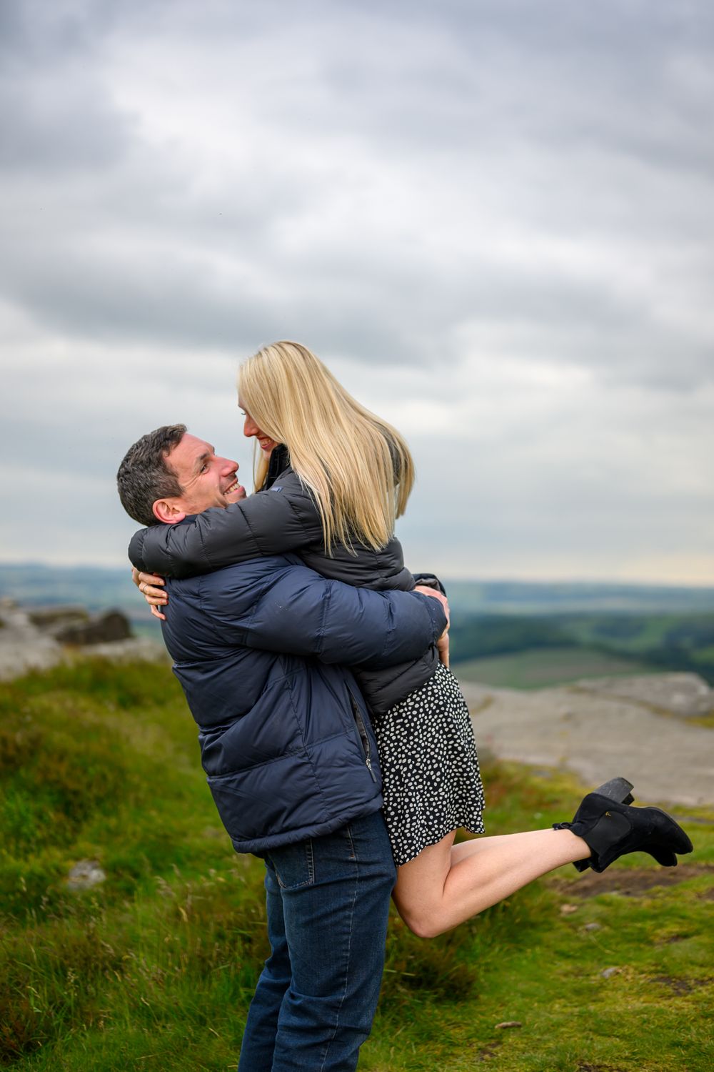 Padley Gorge wedding photographer Curbar Edge