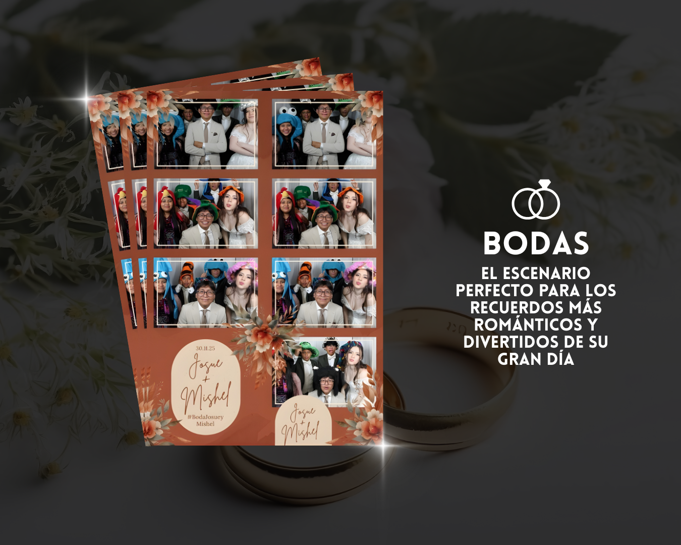 Cabina clasica para bodas en Guatemala con estilo elegante