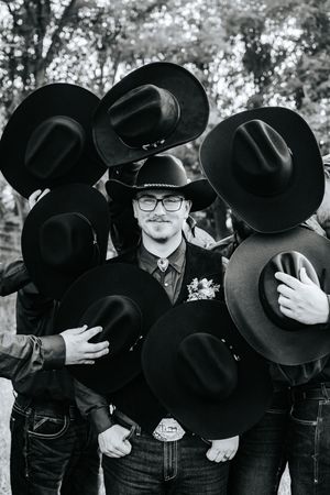 Groom and groomsmen in Irrigon, Oregon
