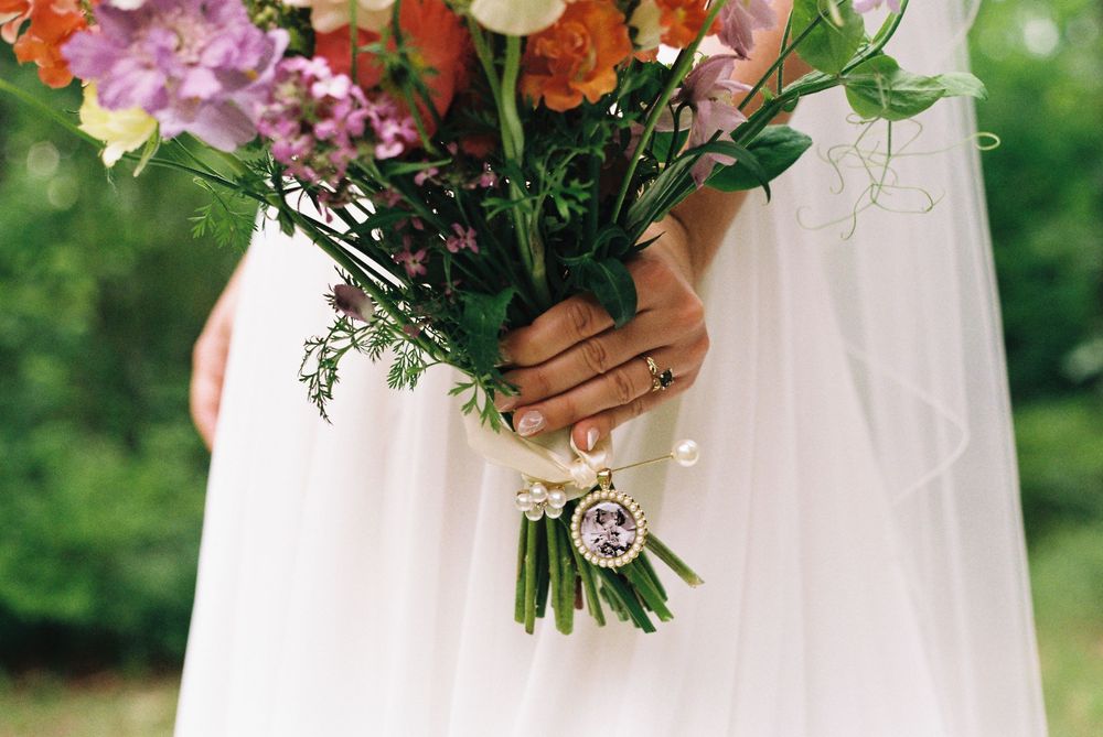 St. Louis wedding florals on film