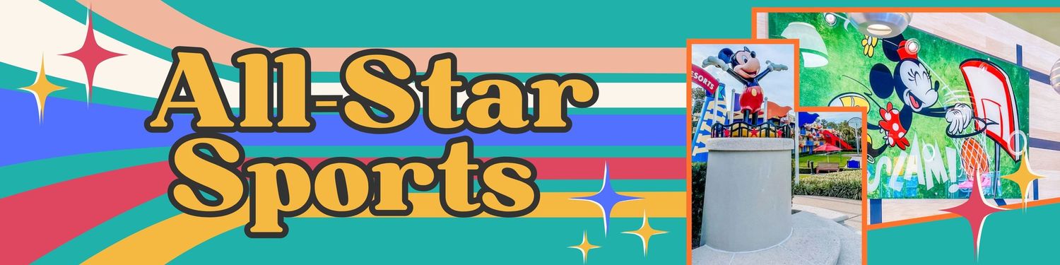 Colorful banner design featuring the All-Star Sports logo with retro-inspired graphics.