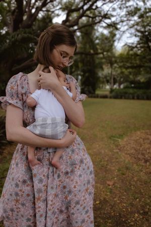 Tender embraces captured in a series of intimate outdoor family moments.
