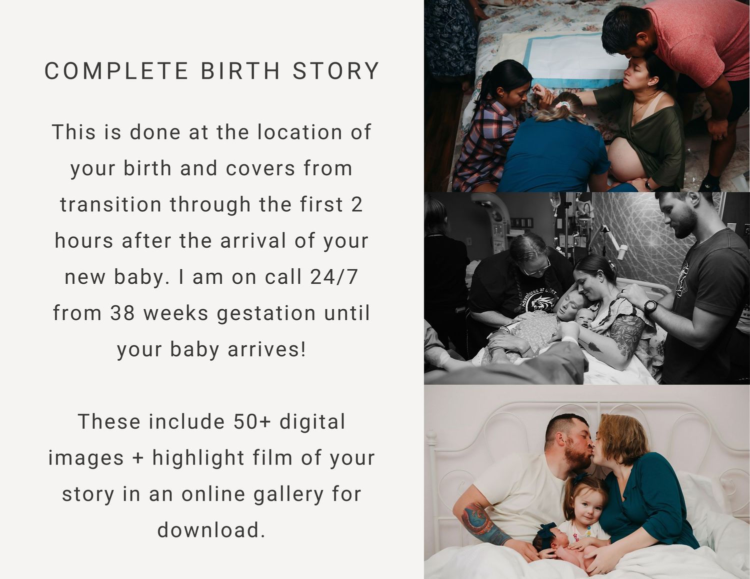 Birth photo + Film in Houston Texas.