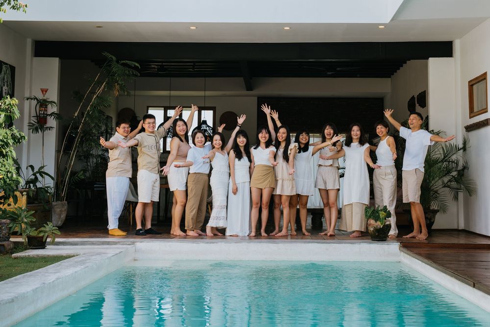 Bali group holiday lifestyle photoshoot