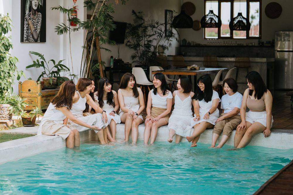Bali group holiday lifestyle photoshoot