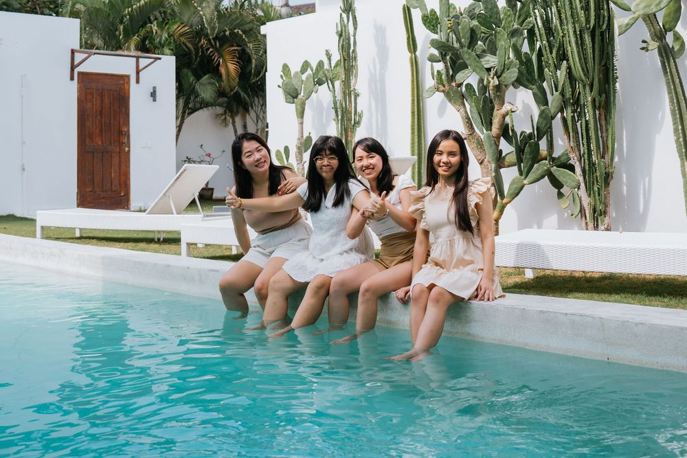Bali group holiday lifestyle photoshoot