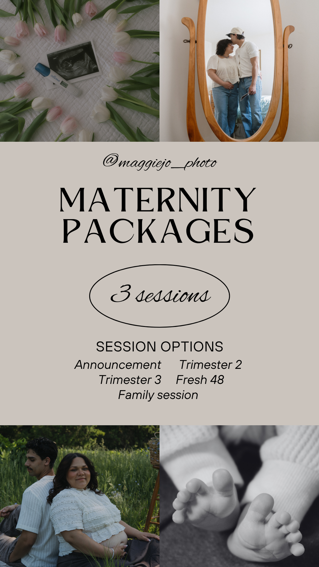 Maternity photoshoot packages