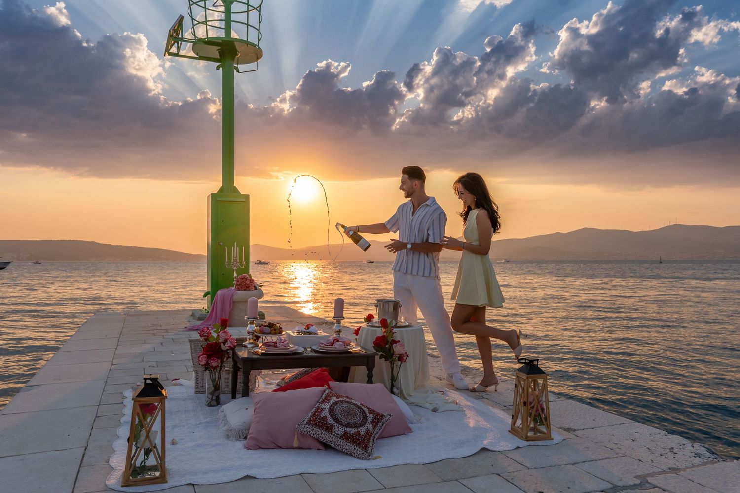 Sunset boat trip with picnic at sunset view point Split, Split Photo Agency