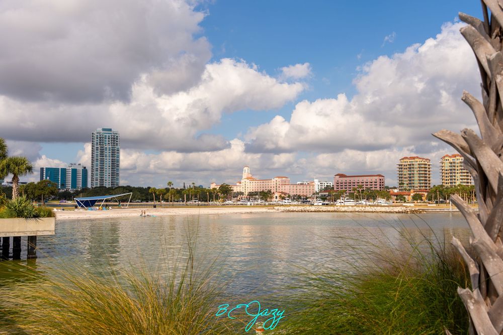 St Pete Pier, Downtown St Pete scenic - during a family photo session with BE Jazy Photography-St Petersburg Photographer