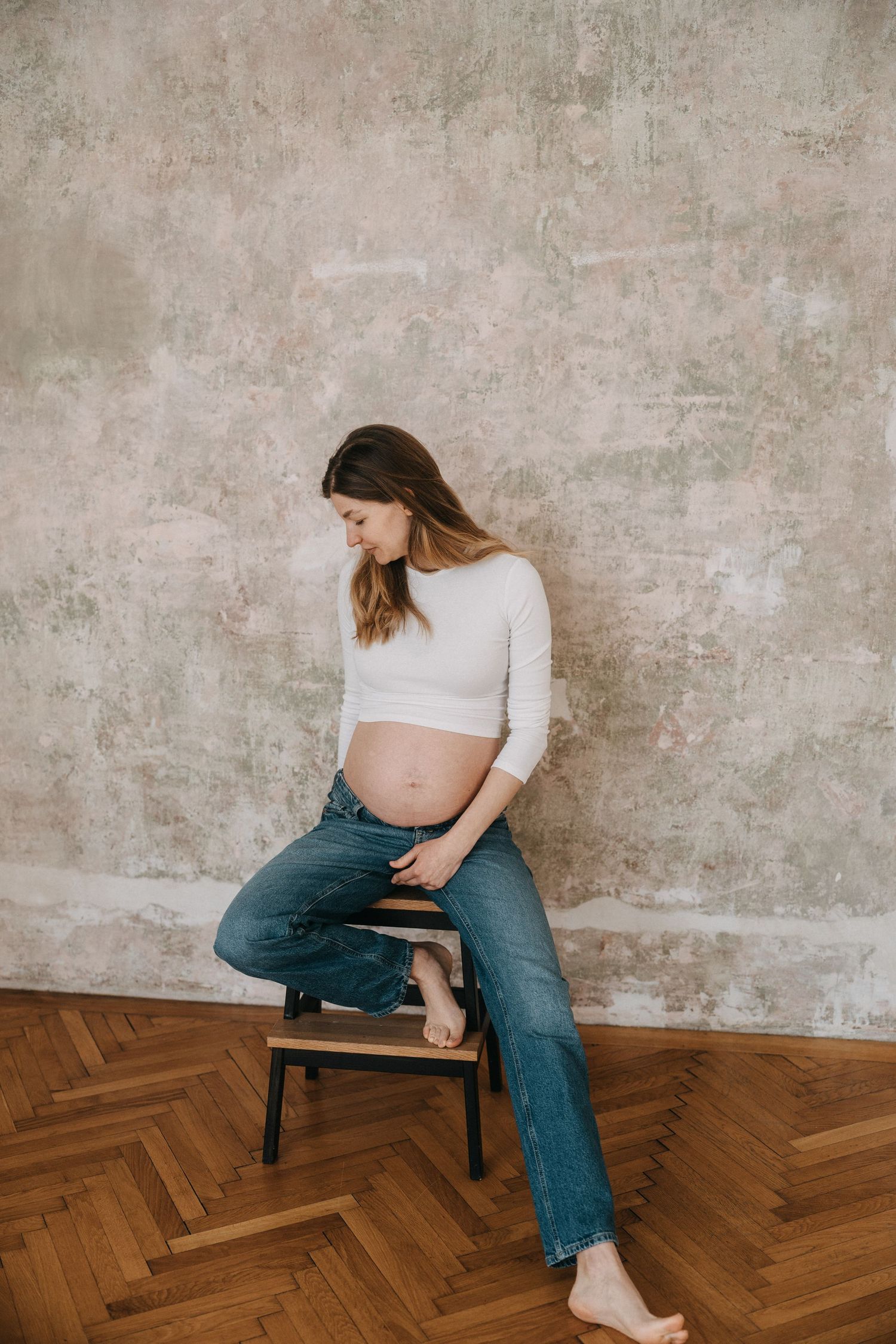 Studio Babybauch Shooting in Wien – zeitlose und elegante Schwangerschaftsfotos