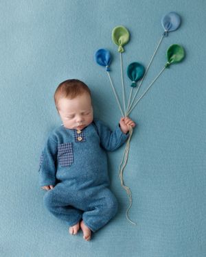 Newborn baby photographer east cork photography baby with balloons